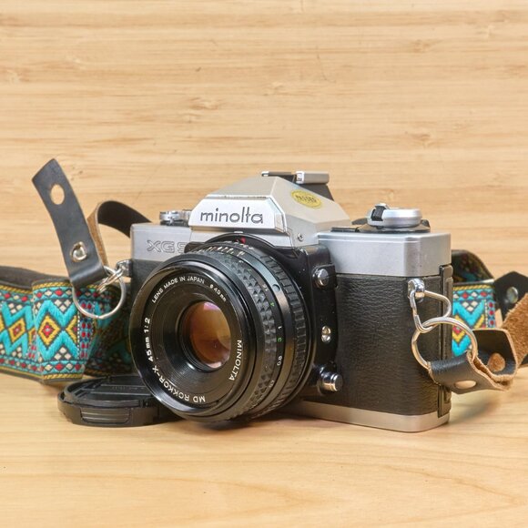 Vintage Minolta XG9 35mm SLR Film Camera, with 45mm f2 Minolta MD Rokkor X Lens - Picture 3 of 8